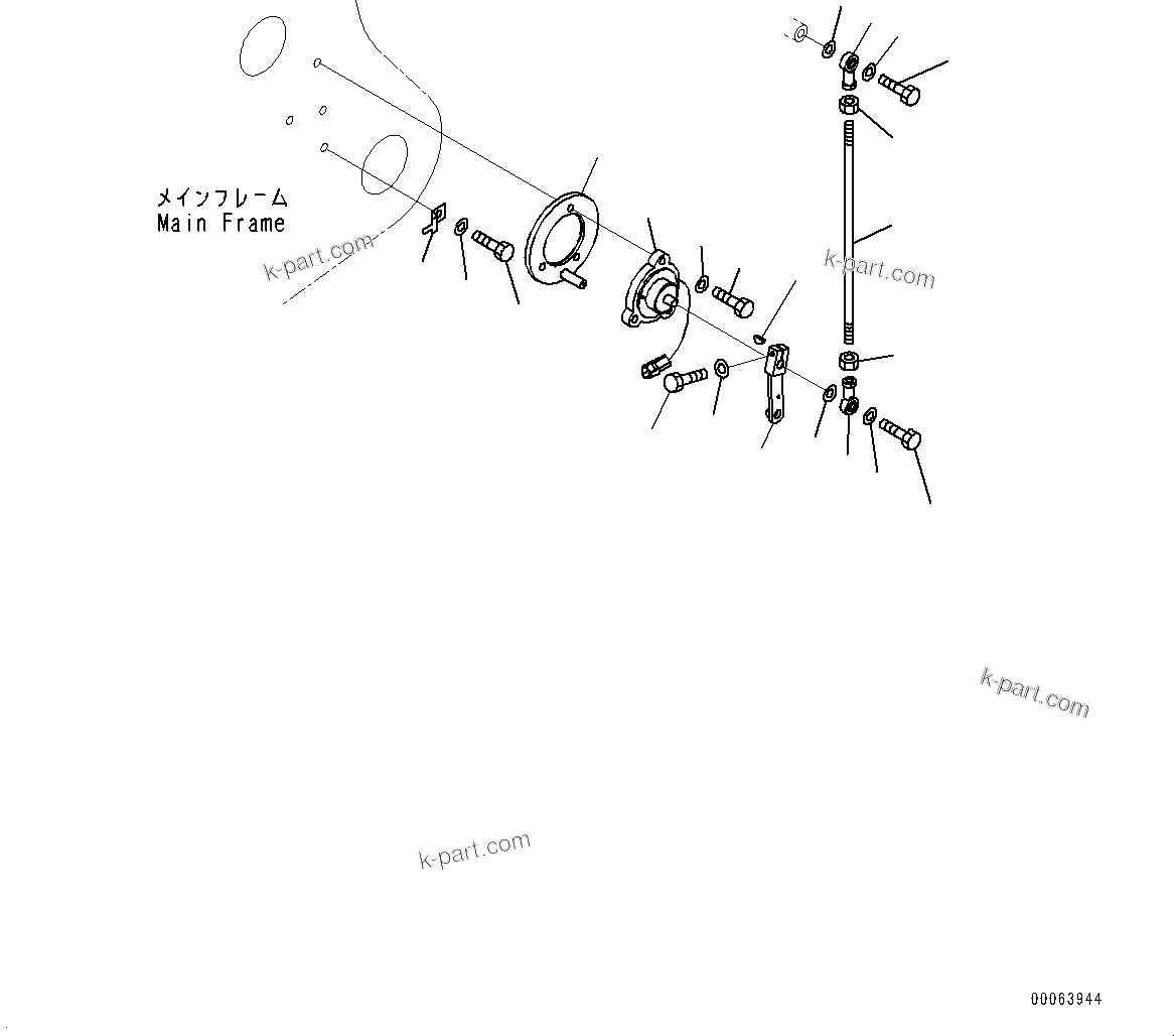 Komatsu parts book diagram for HD785-NI-7 S/N N10561-UP: BODY POSITIONER