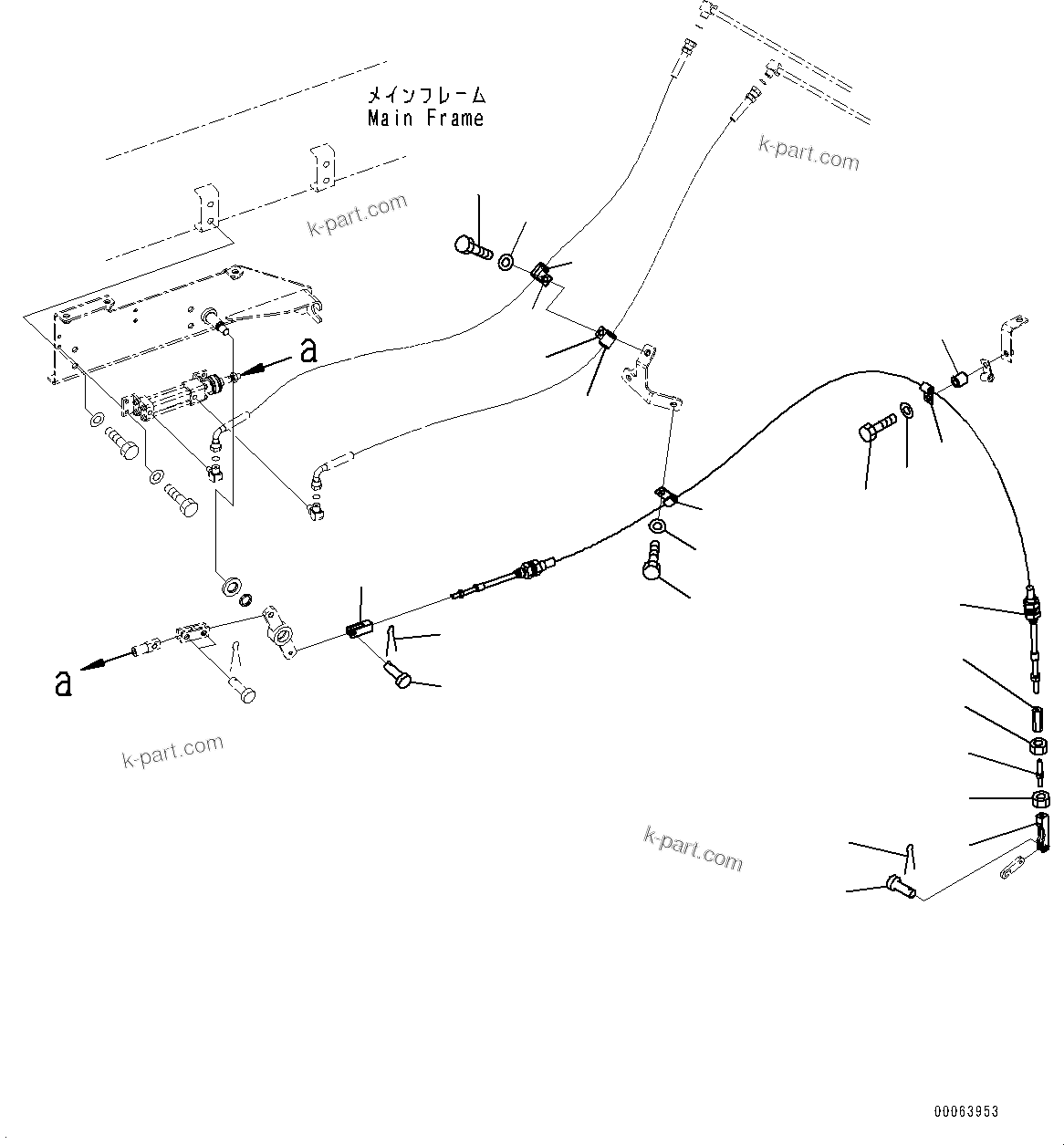 Komatsu parts book diagram for HD785-NI-7 S/N N10561-UP: EXHAUST BRAKE (SUSPENSION, HYDRONEUMATIC) (RELATED PARTS) (3/4)