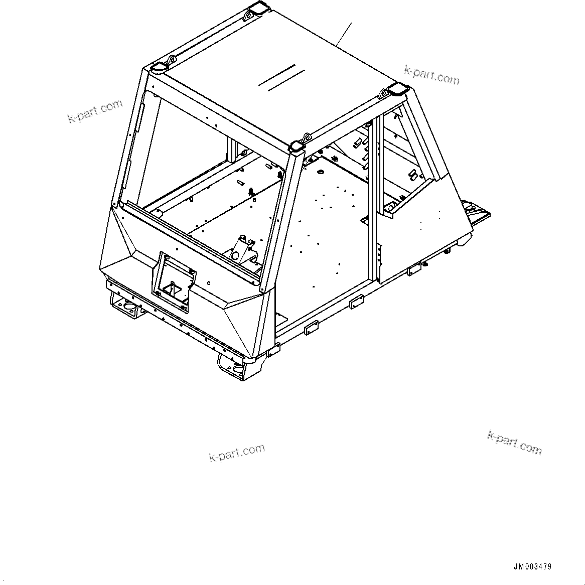 Komatsu parts book diagram for HD785-NI-7 S/N N10561-UP: CAB AND CAB FLOOR GROUP, CAB