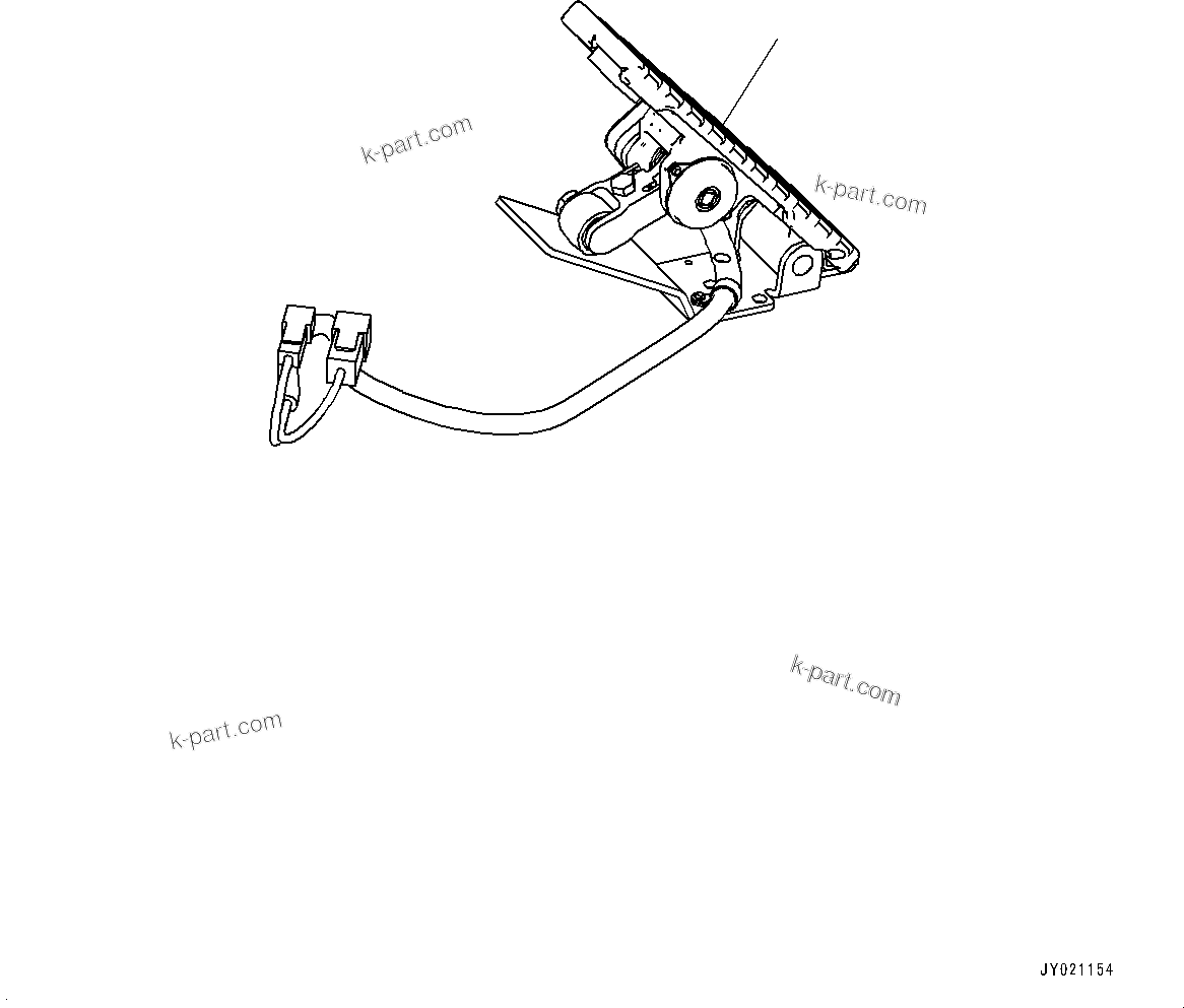 Komatsu parts book diagram for HD785-NI-7 S/N N10561-UP: CAB AND CAB FLOOR GROUP, ACCELERATOR PEDAL