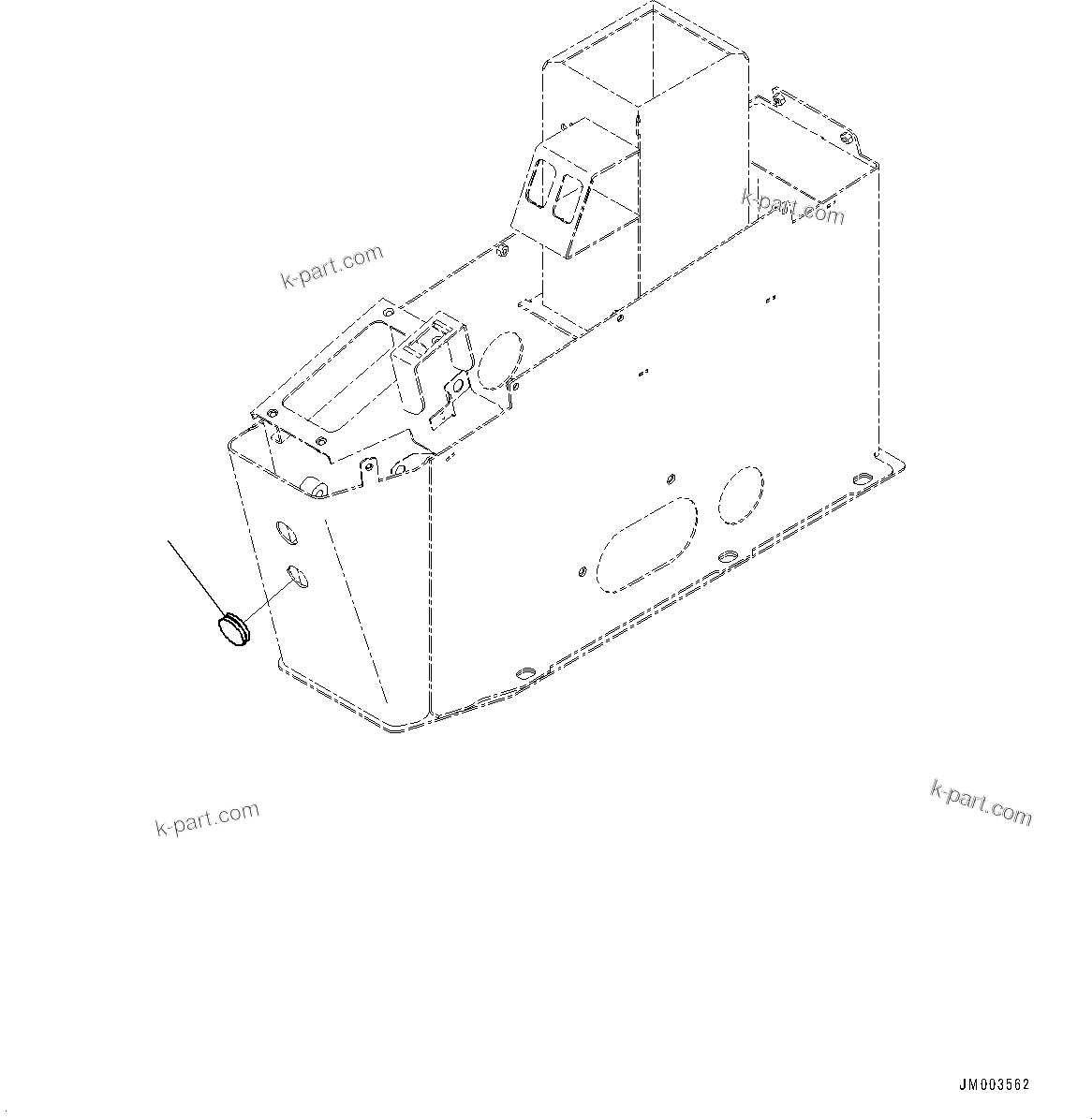 Komatsu parts book diagram for HD785-NI-7 S/N N10561-UP: CAB AND CAB FLOOR GROUP, CAP, CONSOLE BOX