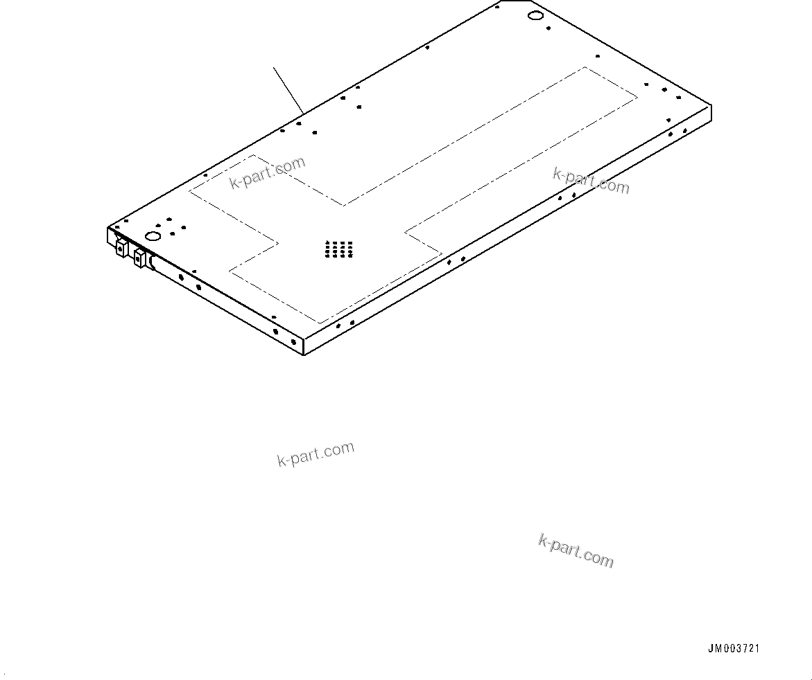 Komatsu parts book diagram for HD785-NI-7 S/N N10561-UP: PLATFORM GROUP (VHMS AND ORBCOMM, PAYLOAD METER) (PLATFORM, R.H.)