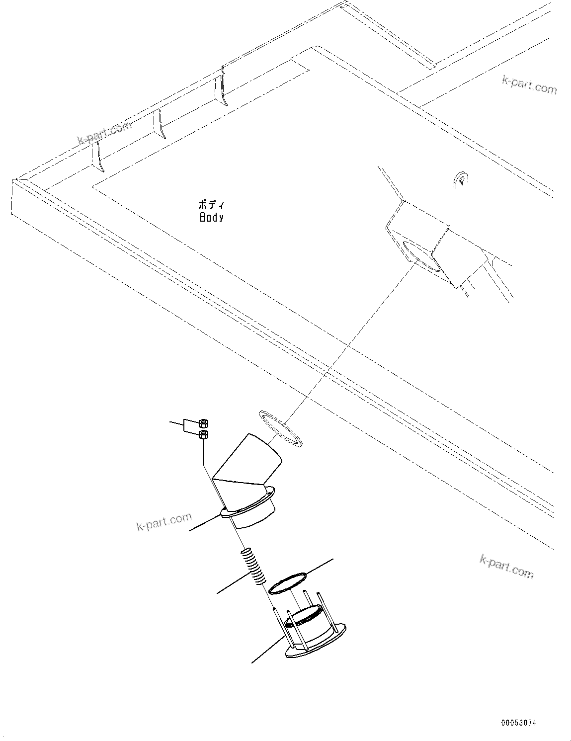 Komatsu parts book diagram for HD785-NI-7 S/N N10561-UP: ENGINE EXHAUST GAS BOX RELATED PARTS (WITHOUT EXHAUST BOX, MUFFLER)