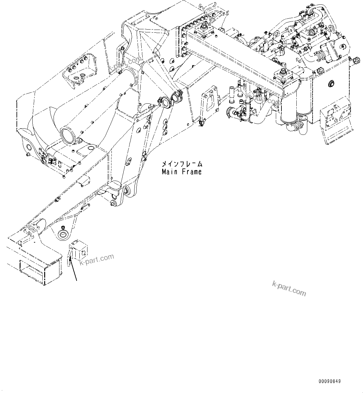 Komatsu parts book diagram for HD785-NI-7 S/N N10561-UP: NAME PLATE, OIL QUICK CHARGE