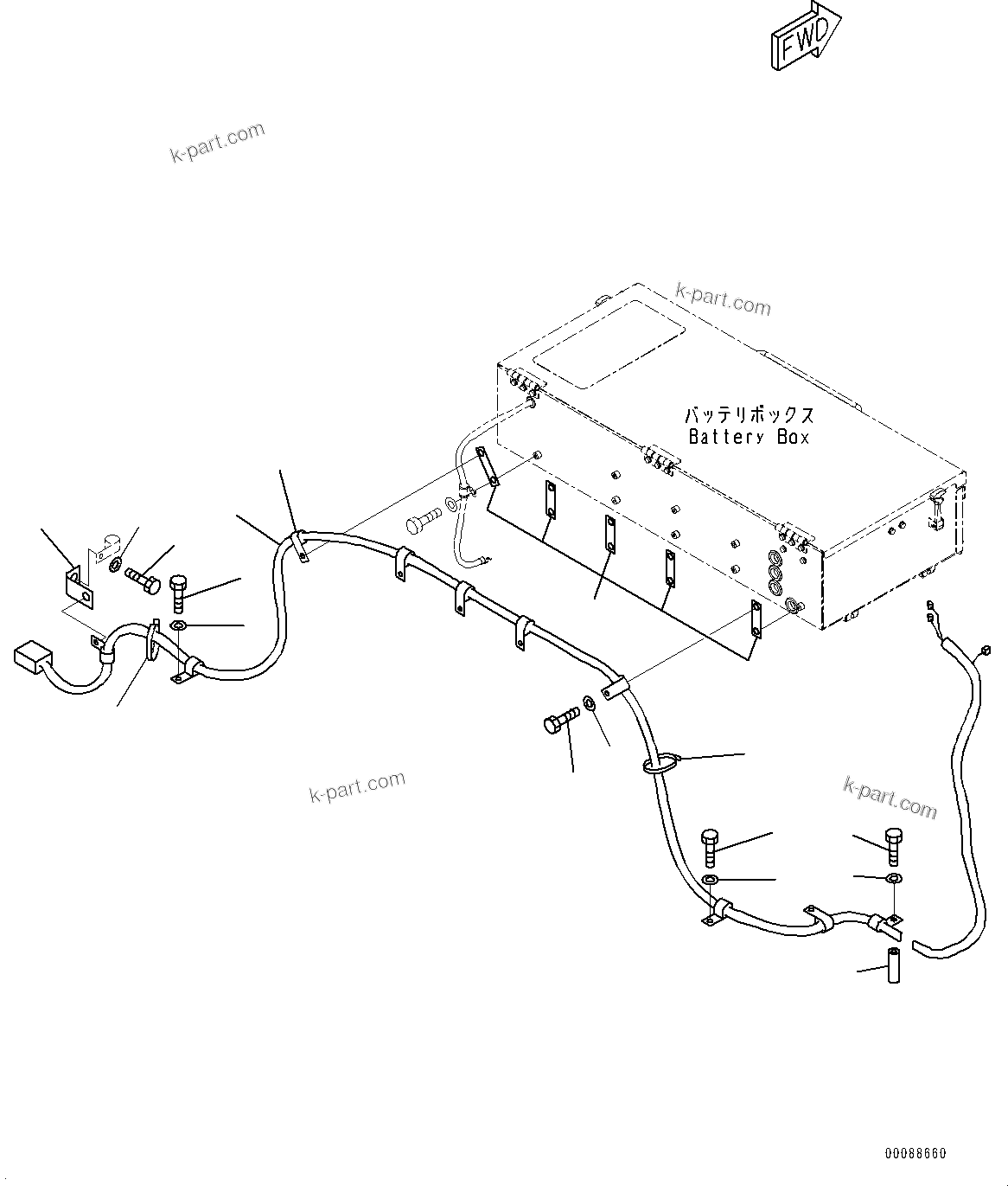 Komatsu parts book diagram for HD785-NI-7 S/N N10561-UP: AUTO-GREASING SYSTEM PIPING (AUTO-GREASING SYSTEM) (WIRING HARNESS)