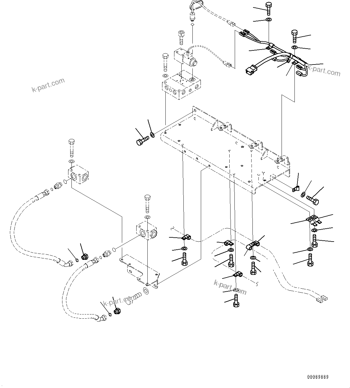 Komatsu parts book diagram for HD785-NI-7 S/N N10561-UP: AUTO SPIN REGULATOR (ASR) (WIRING HARNESS) (2/2)
