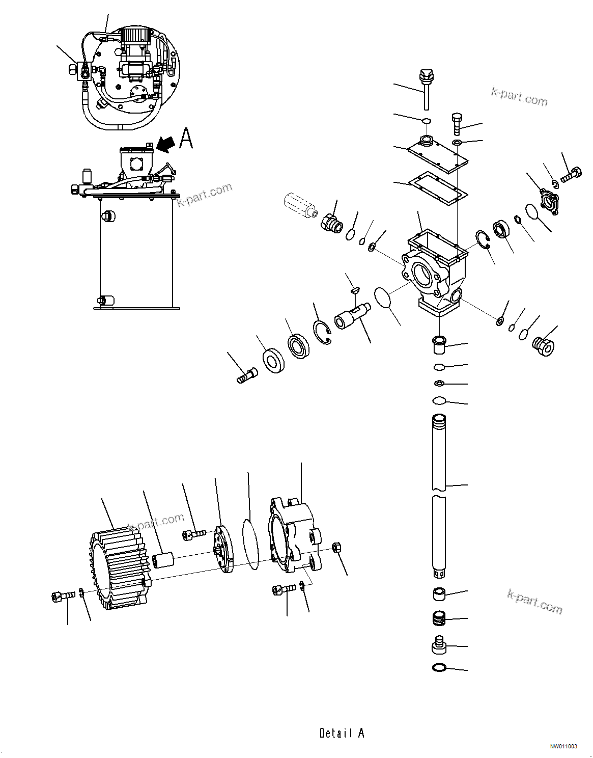 Komatsu parts book diagram for HD785-NI-7 S/N N10561-UP: AUTO LUBRICATING U. (3/5) (#N10773 -)