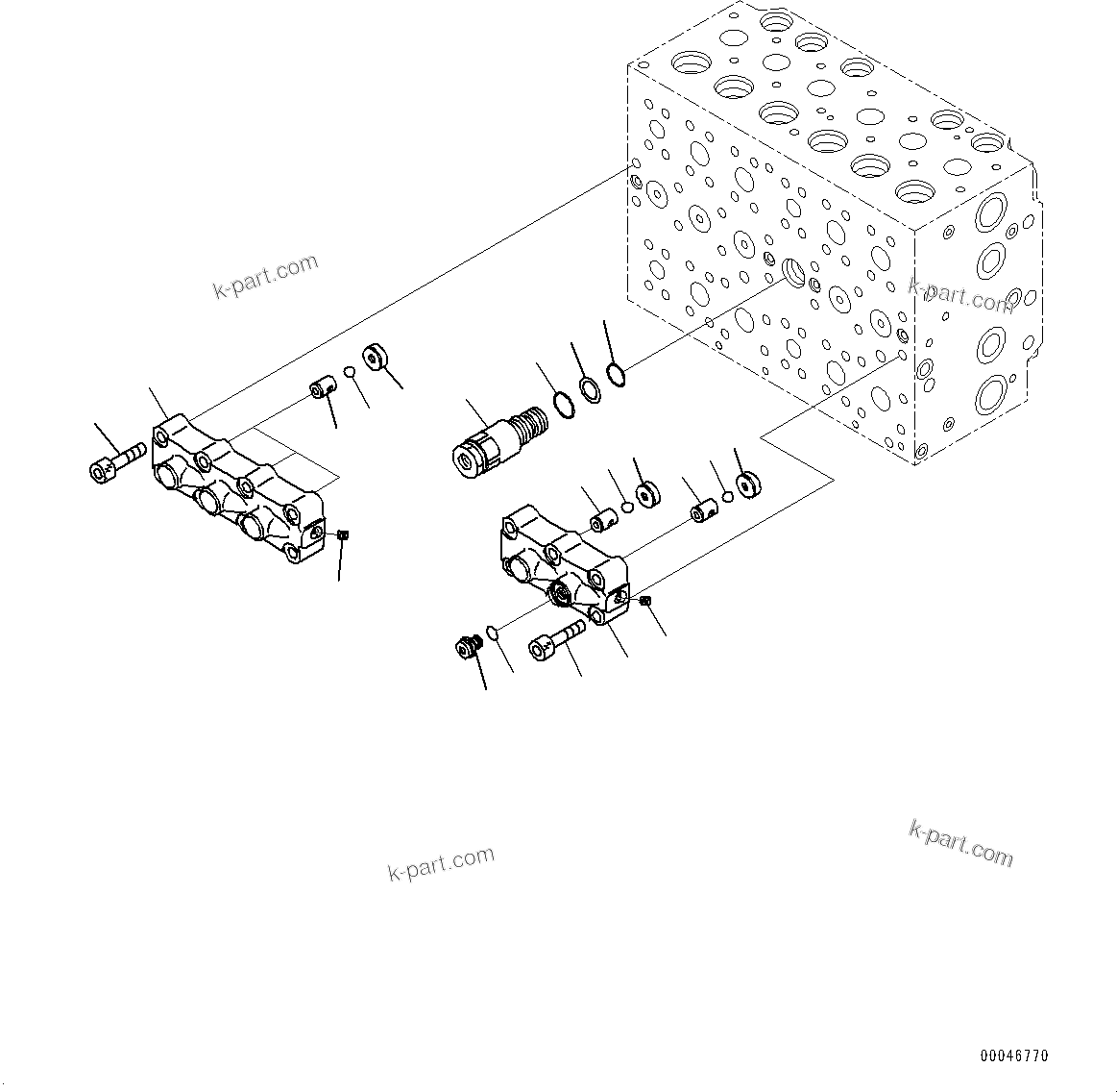 Komatsu parts book diagram for PC240NLC-11 S/N K70001-UP: CONTROL VALVE, 2-ADDITIONAL ACTUATOR PIPING, TOOL CONTROL, 8/9-SPOOL (10/21) (#K70363-)