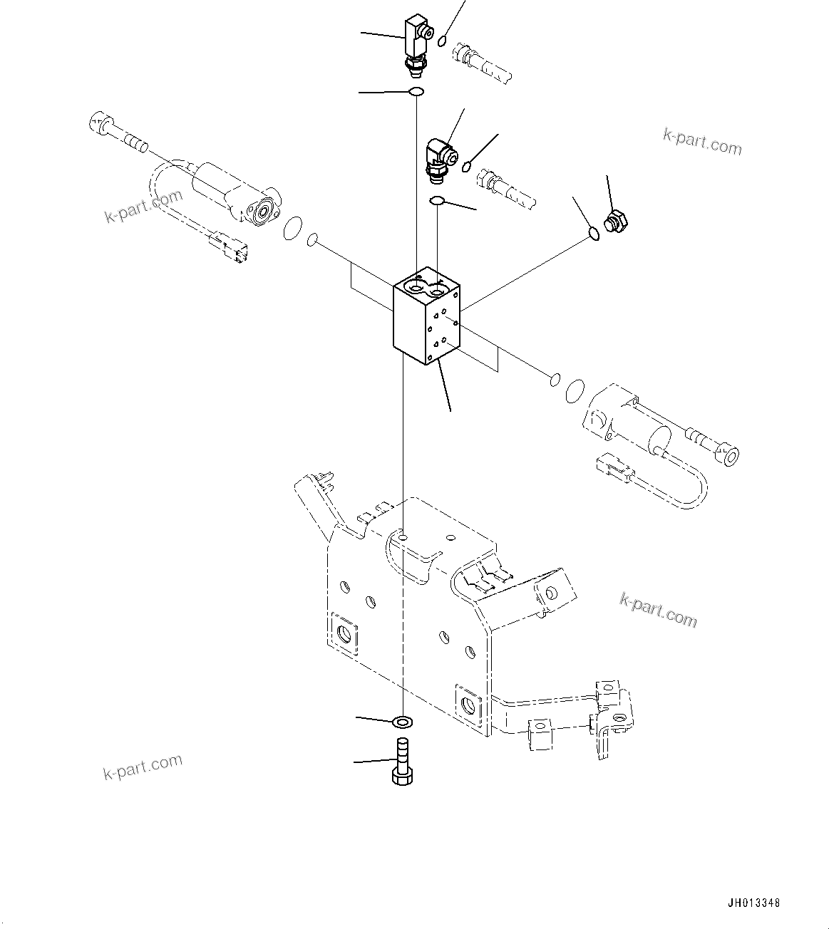 Komatsu parts book diagram for PC240NLC-11 S/N K70001-UP: QUICK COUPLING PIPING, WITH 2-ADDITIONAL ACTUATOR PIPING, EPC VALVE RELATED PARTS
