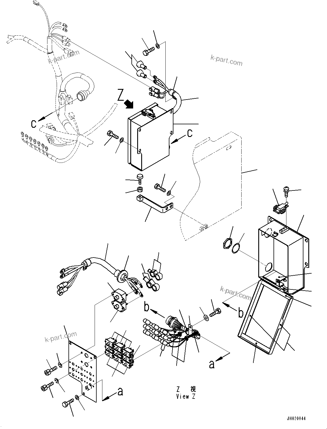 Komatsu parts book diagram for PC700LC-11 S/N 80013-UP: ELECTRIC WIRING HARNESS, CIRCUIT BREAKER