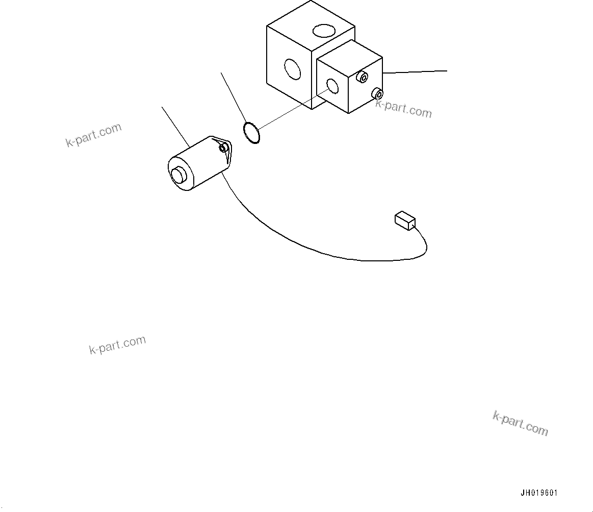 Komatsu parts book diagram for PC700LC-11 S/N 80013-UP: PROPORTIONAL PRESSURE CONTROL (PPC) MAIN PIPING, INNER PARTS, SOLENOID VALVE