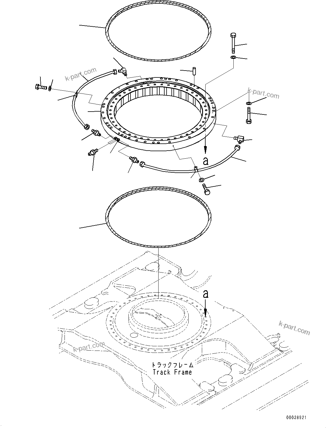Komatsu parts book diagram for PC700LC-11 S/N 80013-UP: SWING CIRCLE