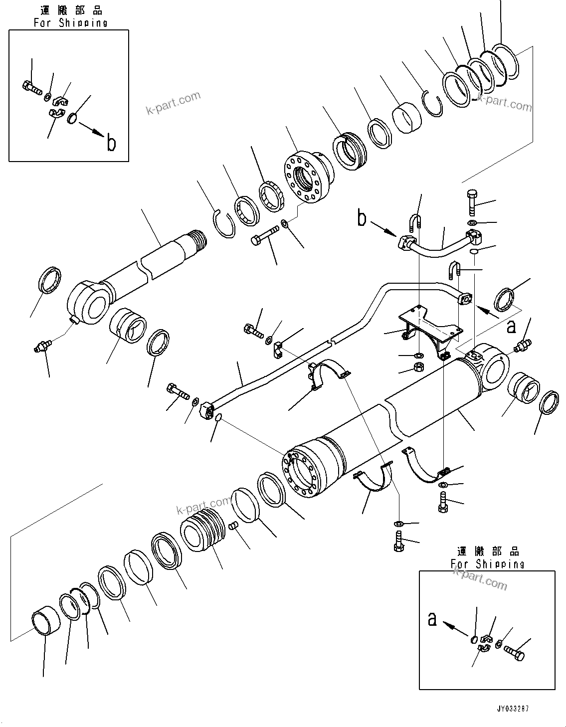 Komatsu parts book diagram for PC700LC-11 S/N 80013-UP: ARM, 3500MM, HEAVY DUTY TYPE, BUCKET CYLINDER