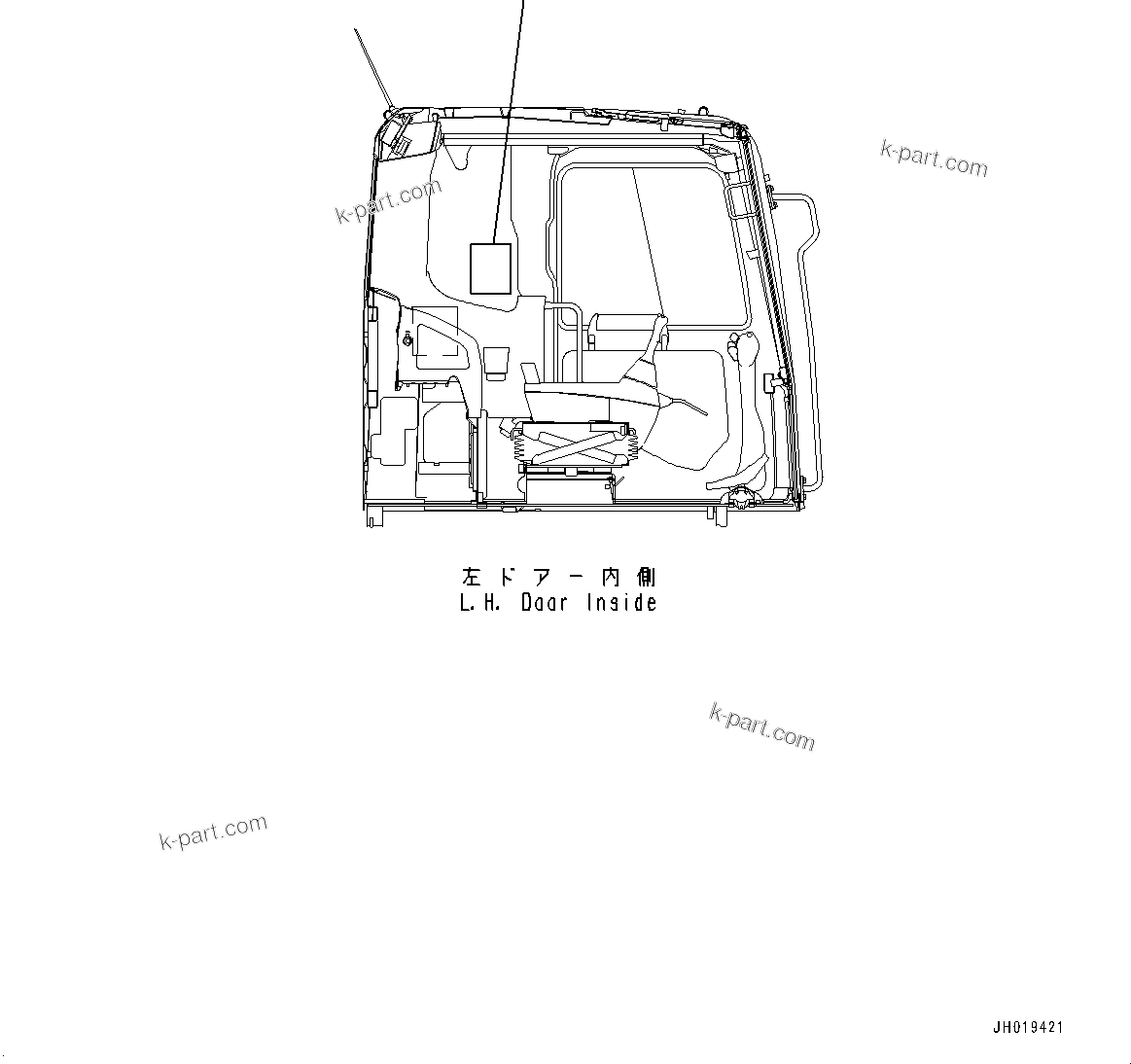 Komatsu parts book diagram for PC700LC-11 S/N 80013-UP: LIFTING CAPACITY CHART, FOR 7300MM BOOM HEAVY DUTY TYPE