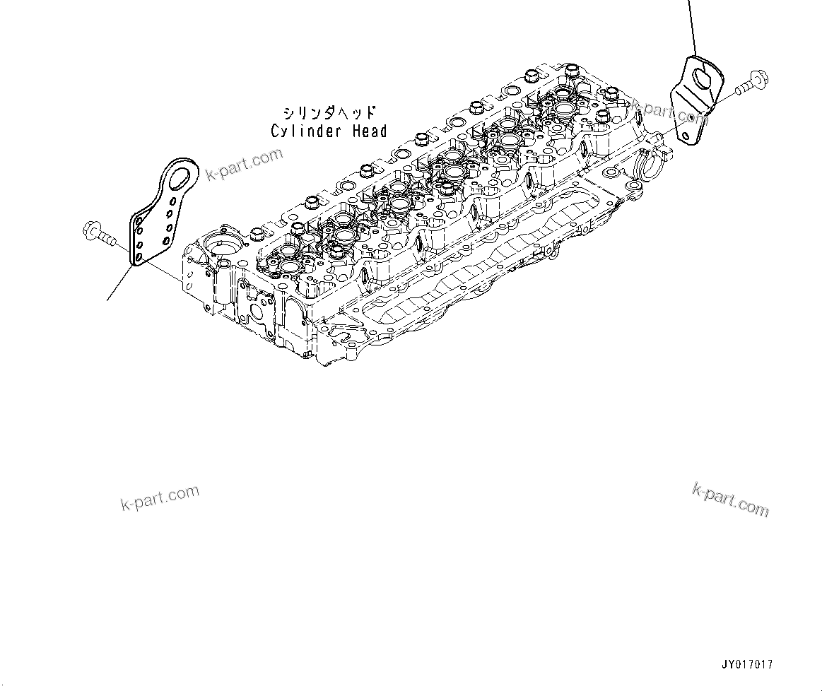 Komatsu parts book diagram for SAA6D107E-3B S/N 22347036-UP (For PC290LC-11E0): LIFTING ARRANGEMENT