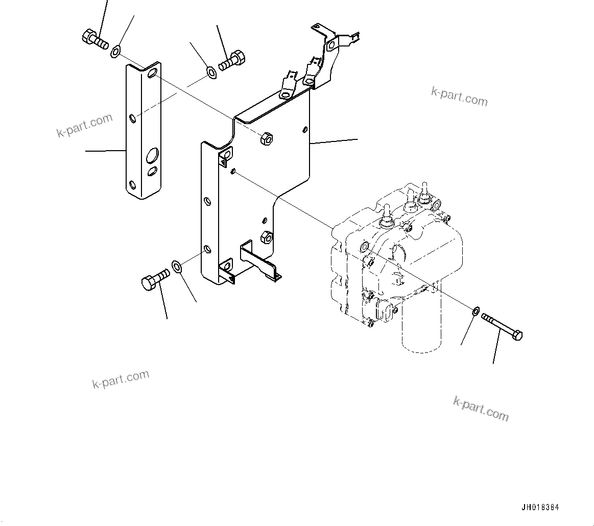 Komatsu parts book diagram for HB365LC-3E0 S/N K75001-UP: DEF PIPING, SUPPLY MODULE MOUNTING