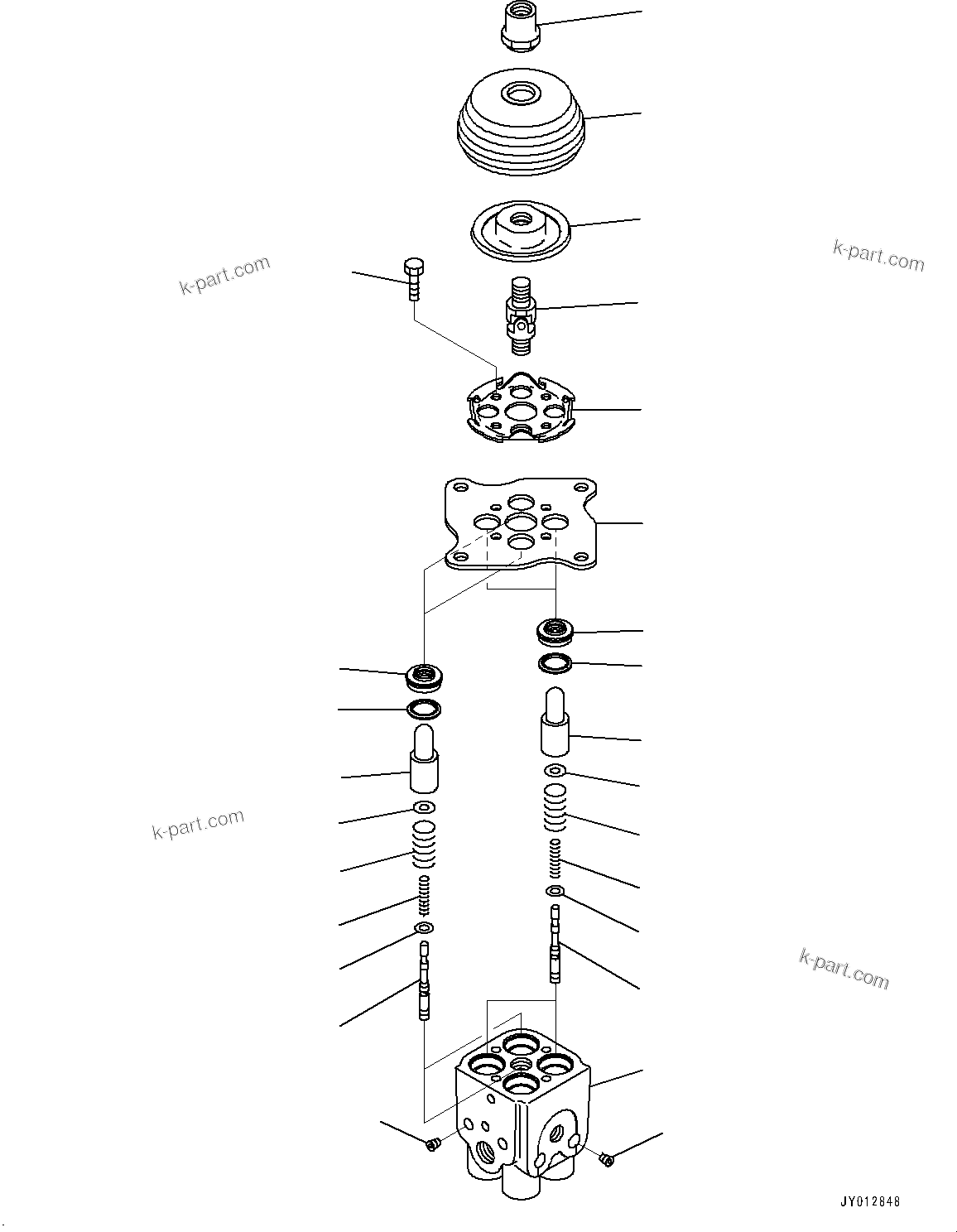 Komatsu parts book diagram for HB365LC-3E0 S/N K75001-UP: CAB, ADDITIONAL ACTUATOR PIPING, ACCUMULATOR, PPC VALVE FOR WORK EQUIPMENT, L.H.