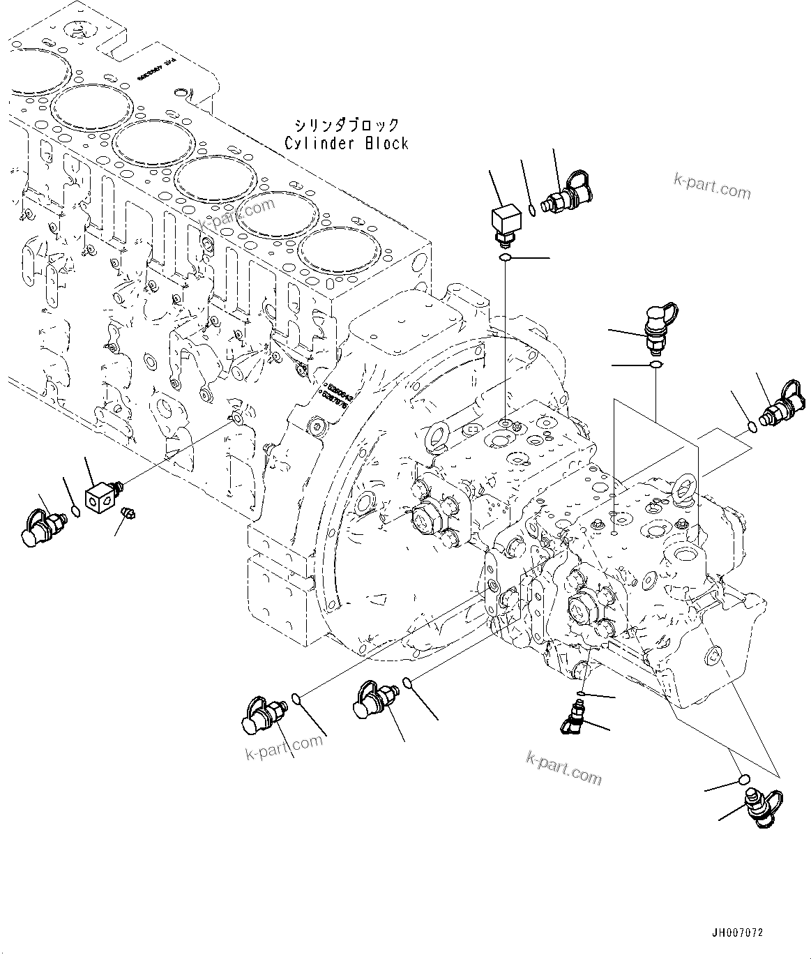 Komatsu parts book diagram for HB365LC-3E0 S/N K75001-UP: PREVENTIVE MAINTENANCE SERVICE CONNECTORS