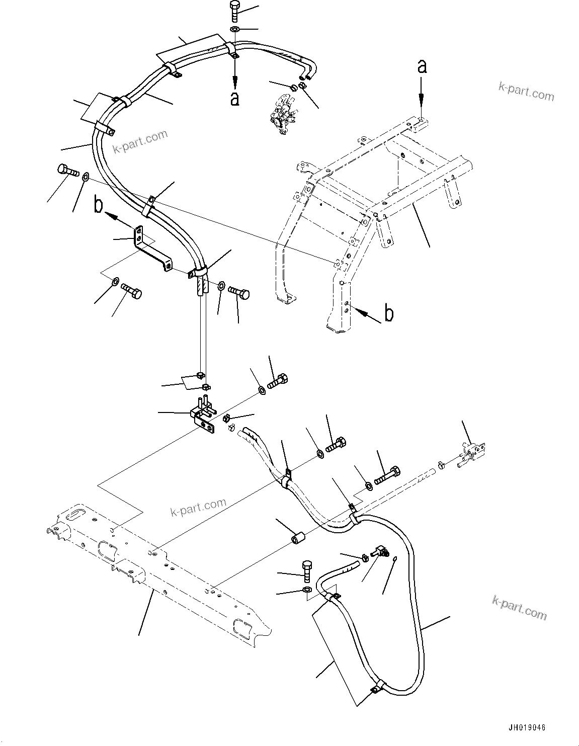 Komatsu parts book diagram for PC290LCI-11E0 S/N 35152-UP: DEF PIPING, DOSING MODULE COOLANT HOSE