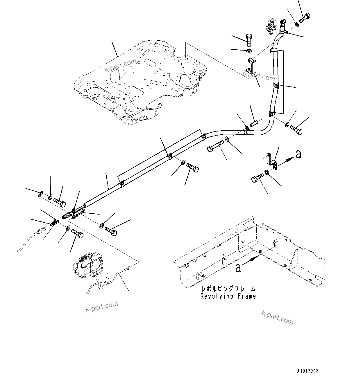 Komatsu parts book diagram for PC290LCI-11E0 S/N 35152-UP: DEF PIPING, DEF PRESSURE HOSE