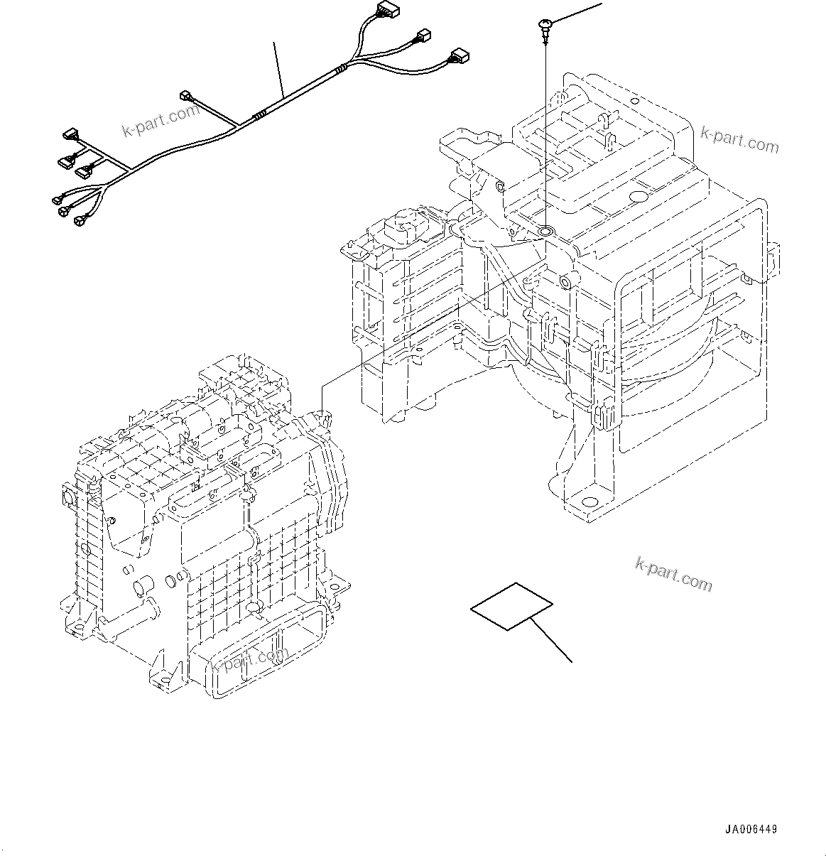 Komatsu parts book diagram for PC290LCI-11E0 S/N 35152-UP: CAB, INNER PARTS, AIR CONDITIONER UNIT (3/3)