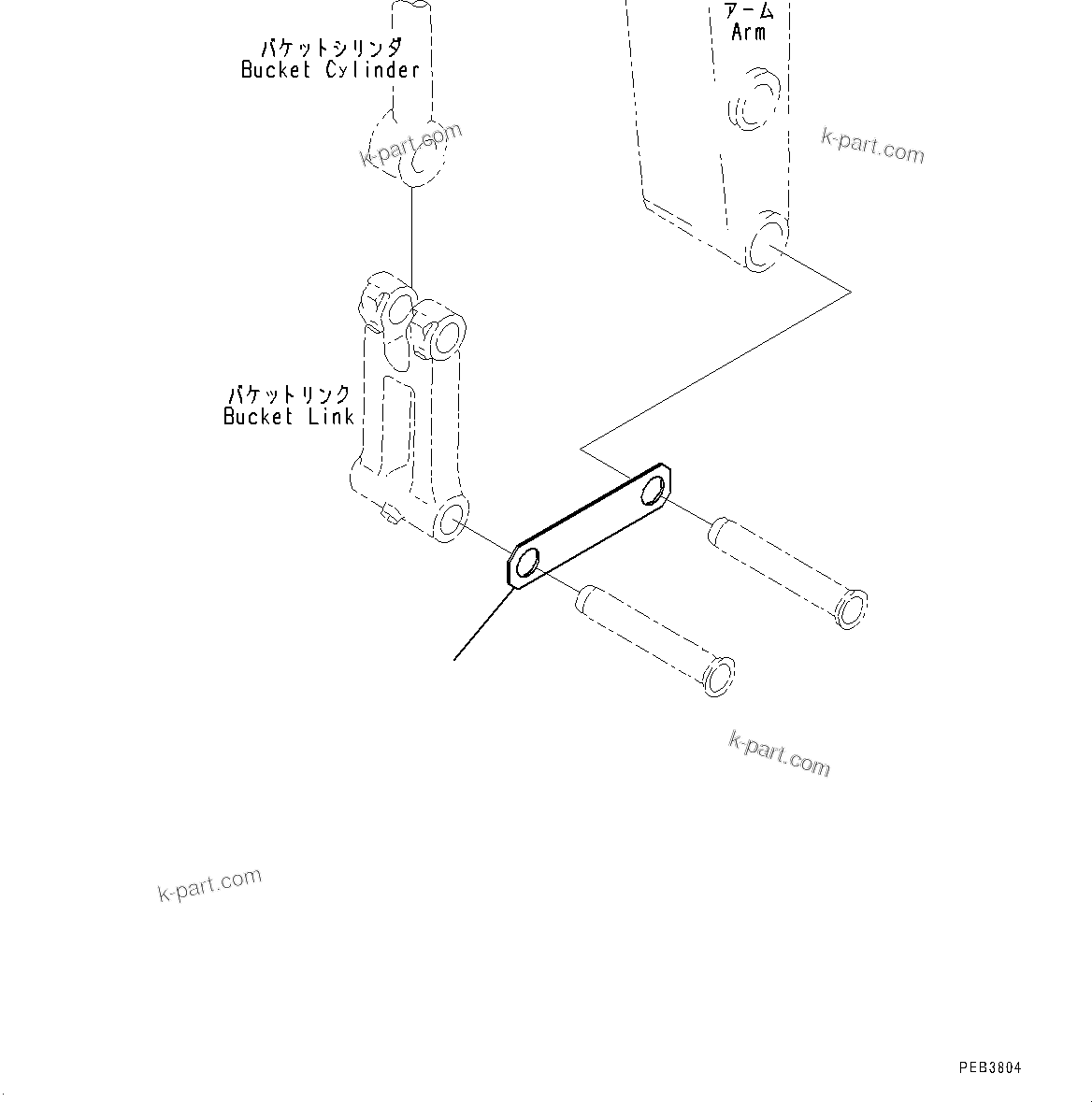 Komatsu parts book diagram for PC290LCI-11E0 S/N 35152-UP: SHIPPING PARTS