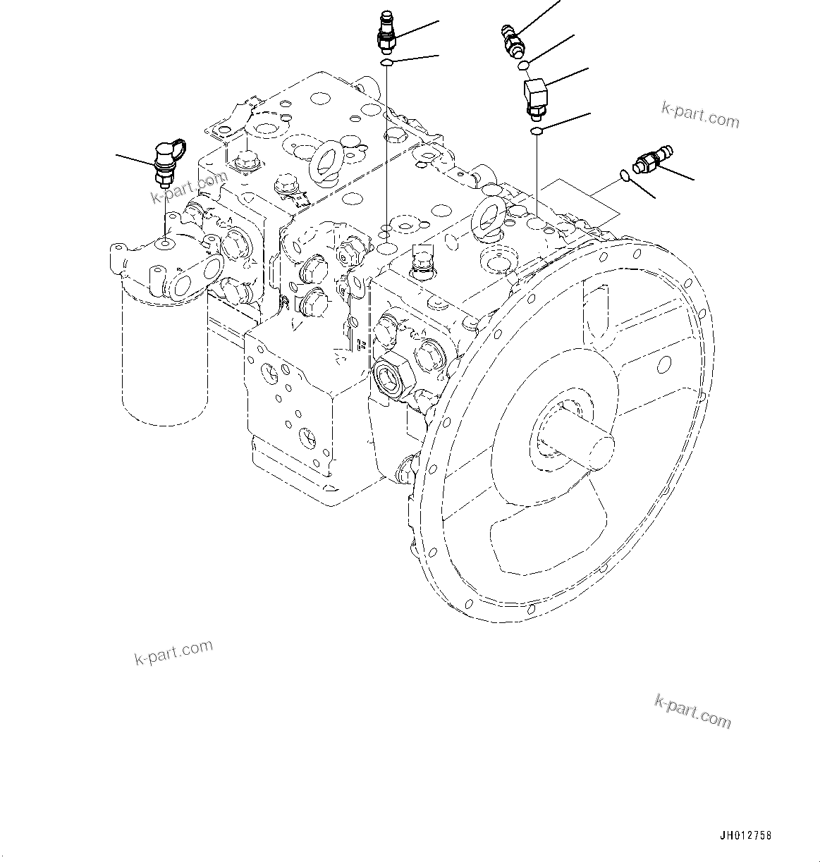 Komatsu parts book diagram for PC290LCI-11E0 S/N 35152-UP: PREVENTIVE MAINTENANCE SERVICE CONNECTORS