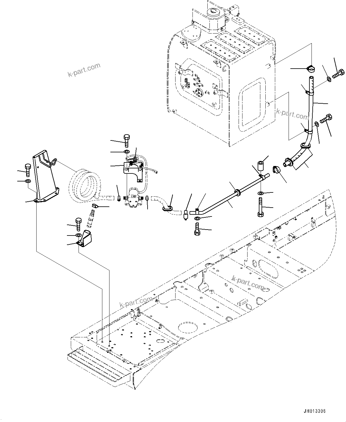 Komatsu parts book diagram for PC290LCI-11E0 S/N 35152-UP: REFUELING PUMP, PUMP RELATED PARTS (2/2)