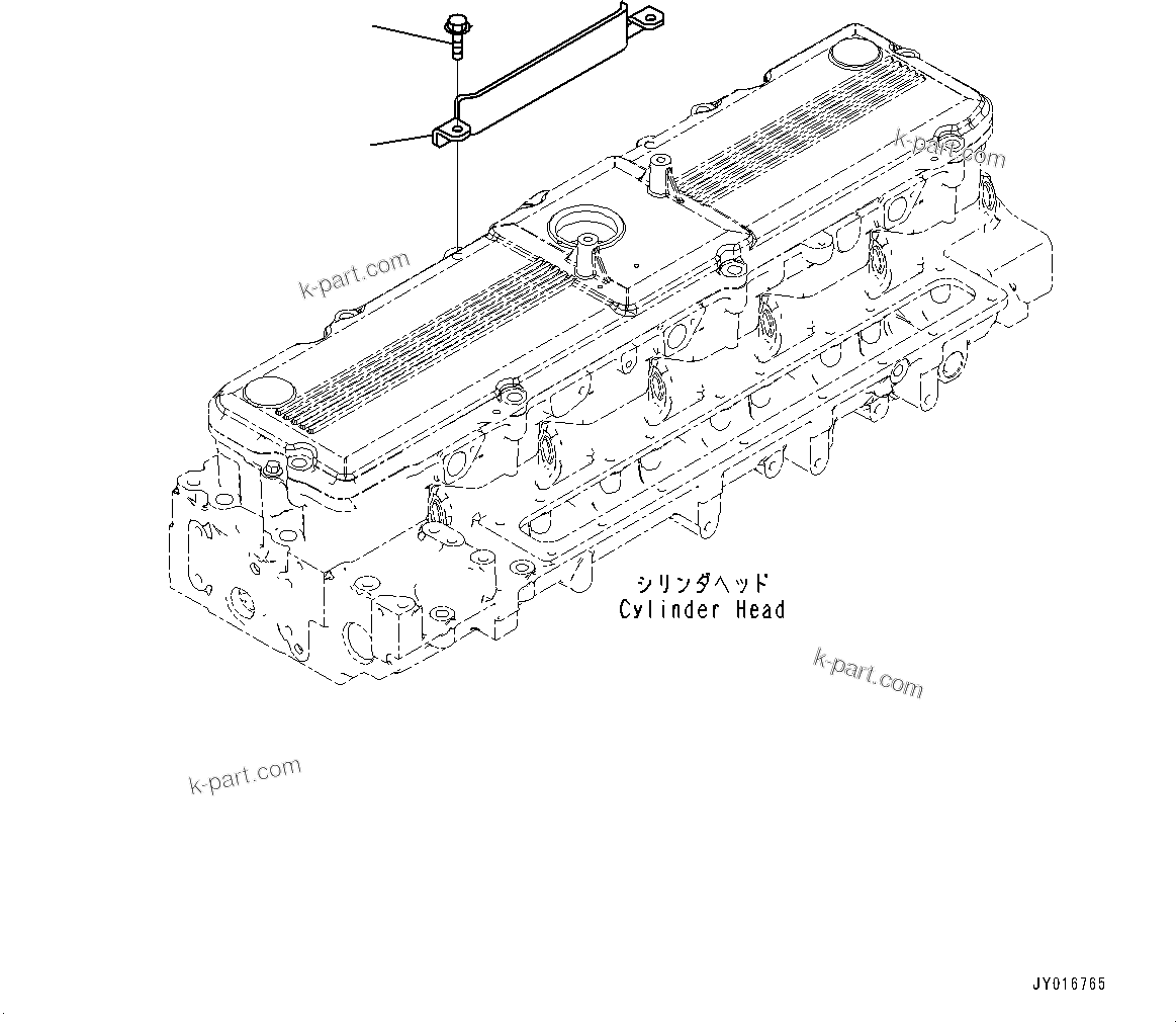 Komatsu parts book diagram for SAA6D114E-6B S/N 26910063-UP (For PC360LCI-11E0): VARIABLE GEOMETRY TURBOCHARGER (VGT) SHIELD
