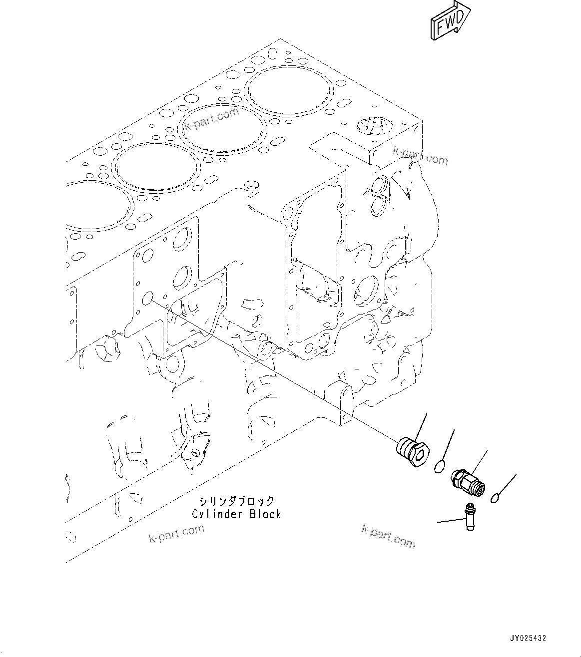 Komatsu parts book diagram for SAA6D114E-6B S/N 26910063-UP (For PC360LCI-11E0): COOLANT CONNECTOR