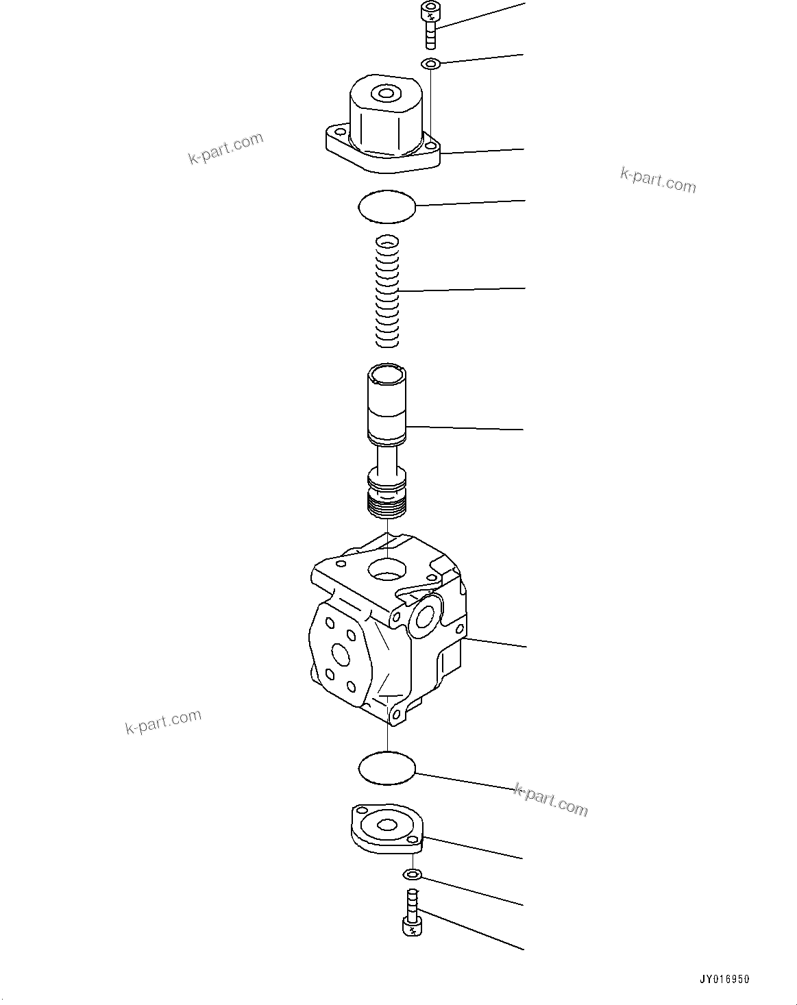 Komatsu parts book diagram for PC210LCI-11E0 S/N 503996-UP: ATTACHMENT PIPING, SELECTOR VALVE