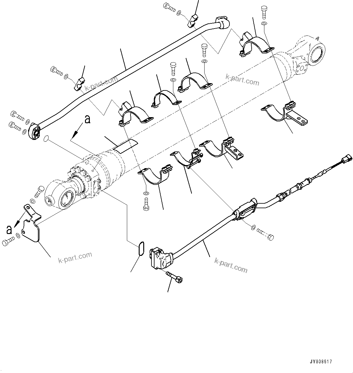 Komatsu parts book diagram for PC210LCI-11E0 S/N 503996-UP: ARM, 2900MM, HEAVY DUTY TYPE, BUCKET CYLINDER, INNER PARTS (1/3)