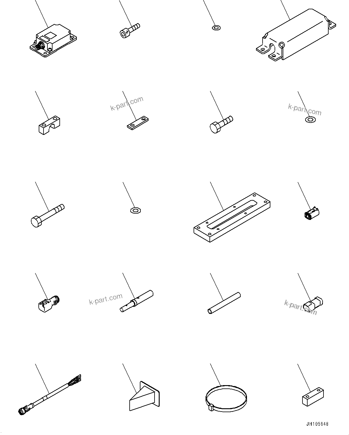 Komatsu parts book diagram for PC210LCI-11E0 S/N 503996-UP: IMU AUTO TILT BUCKET KIT