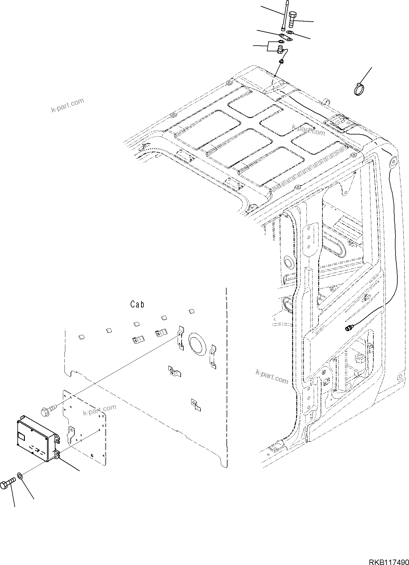 Komatsu parts book diagram for PC170LC-11 S/N F40001 AND UP: KOMTRAX, KOMTRAX, FROM GPRS TO ORBCOMM