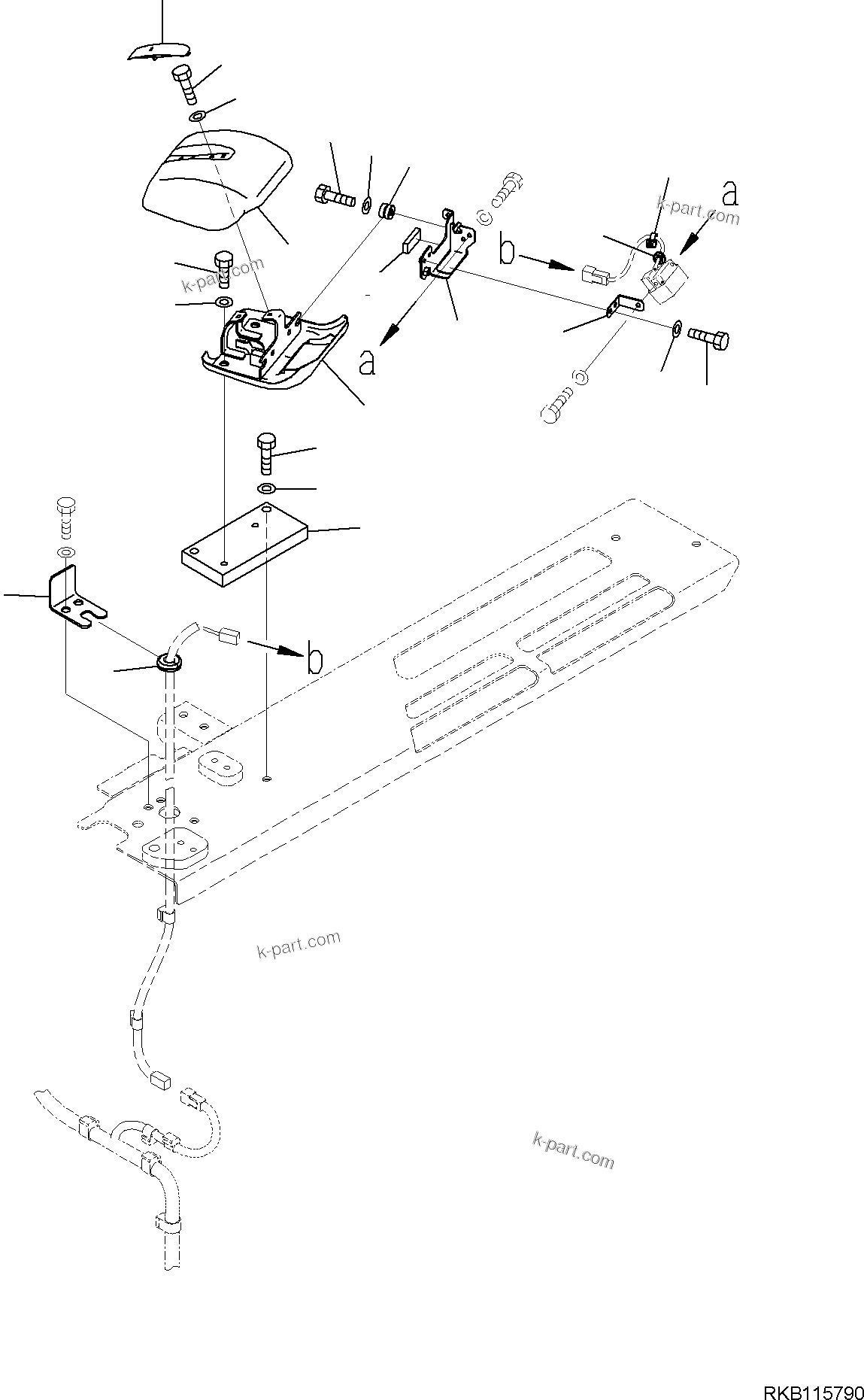 Komatsu parts book diagram for PC170LC-11 S/N F40001 AND UP: REARVIEW CAMERA, REARVIEW CAMERA, L.H.