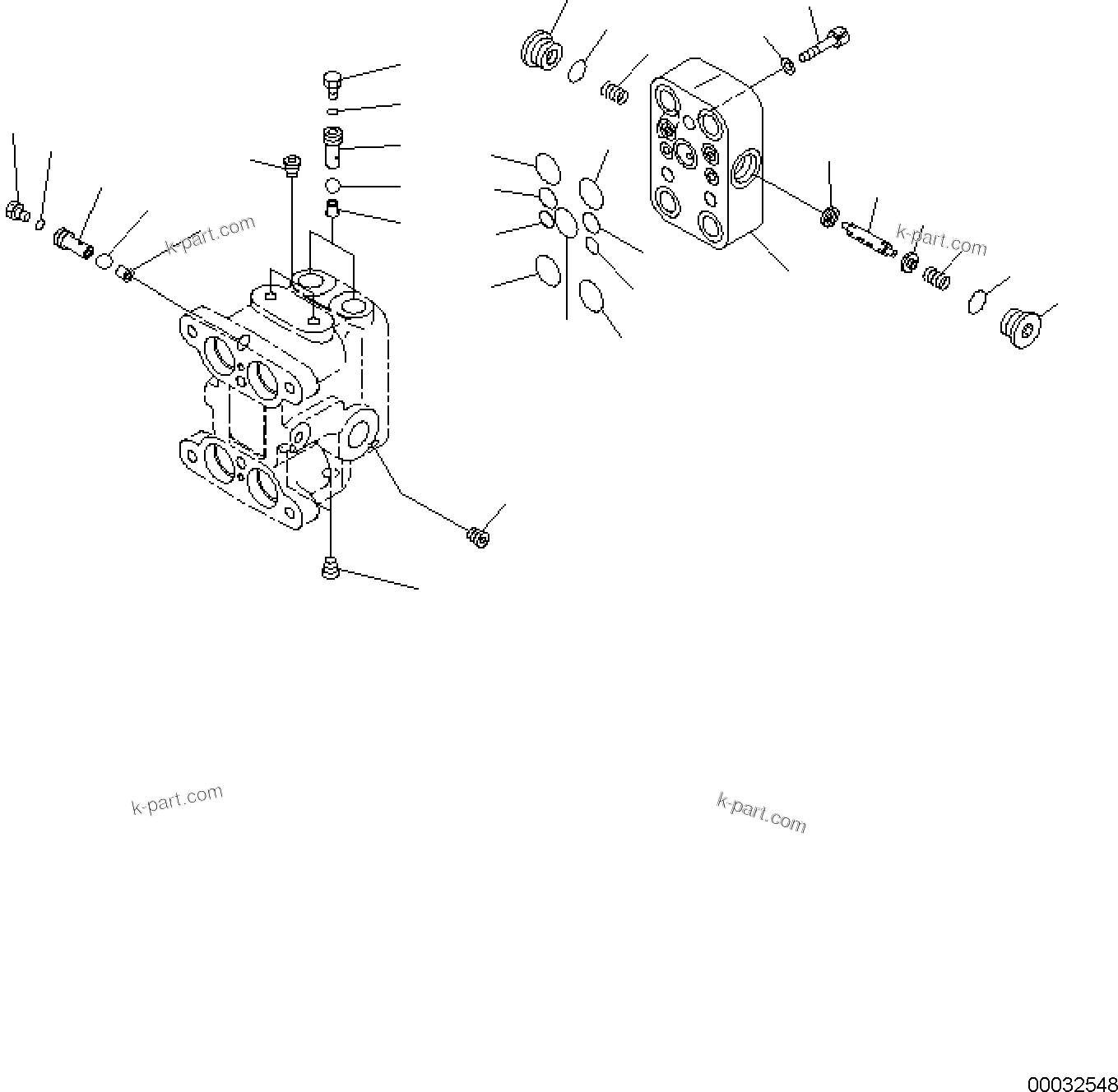 Komatsu parts book diagram for PC170LC-11 S/N F40001 AND UP: CAB, FLOOR, PPC VALVE FOR TRAVEL (2/3)