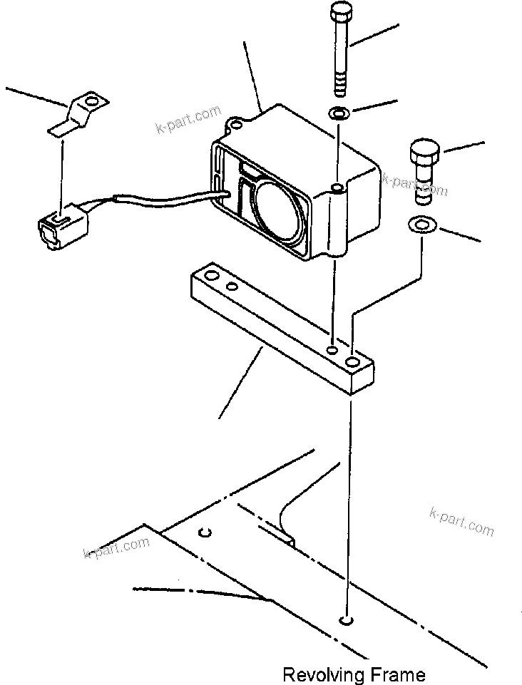 Komatsu parts book diagram for PC200-6/LC-6 Supplement S/N 80001-UP: TRAVEL ALARM