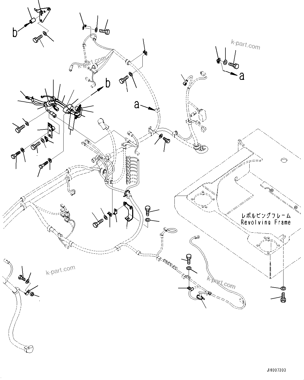 Komatsu parts book diagram for PC200-8M0 / PC200LC-8M0 S/N B50001 AND UP: ELECTRIC WIRING HARNESS, MAIN WIRING HARNESS (3/3)
