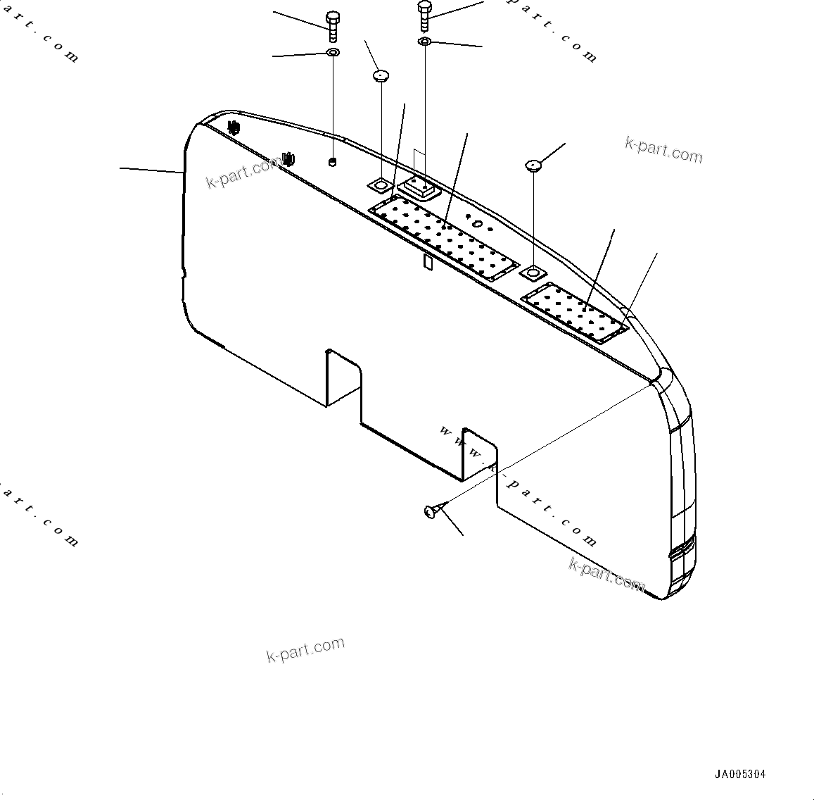 Komatsu parts book diagram for PC200-8M0 / PC200LC-8M0 S/N B50001 AND UP: COUNTERWEIGHT