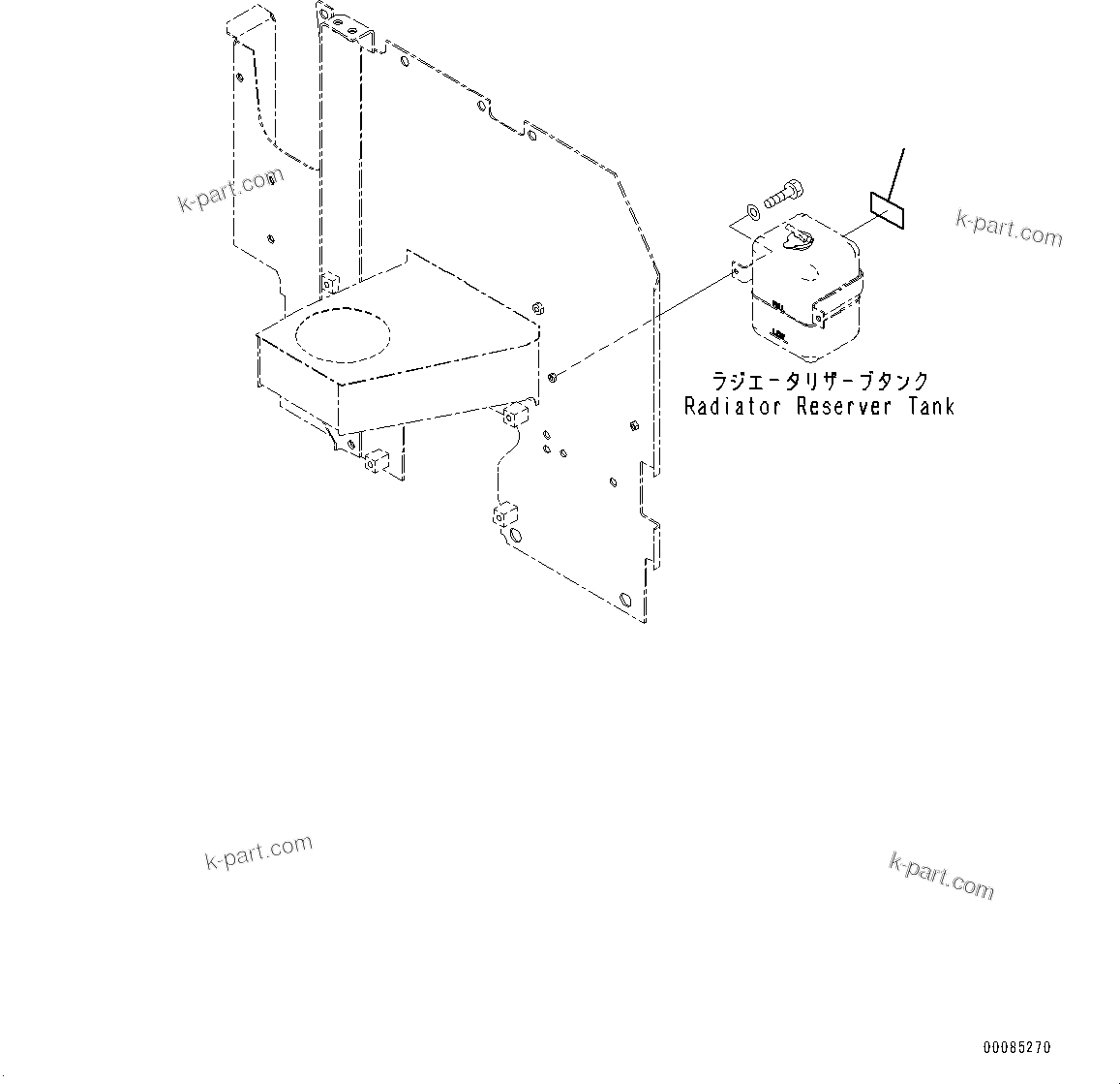 Komatsu parts book diagram for PC200-8M0 / PC200LC-8M0 S/N B50001 AND UP: COOLANT DECAL, PORTUGUESE