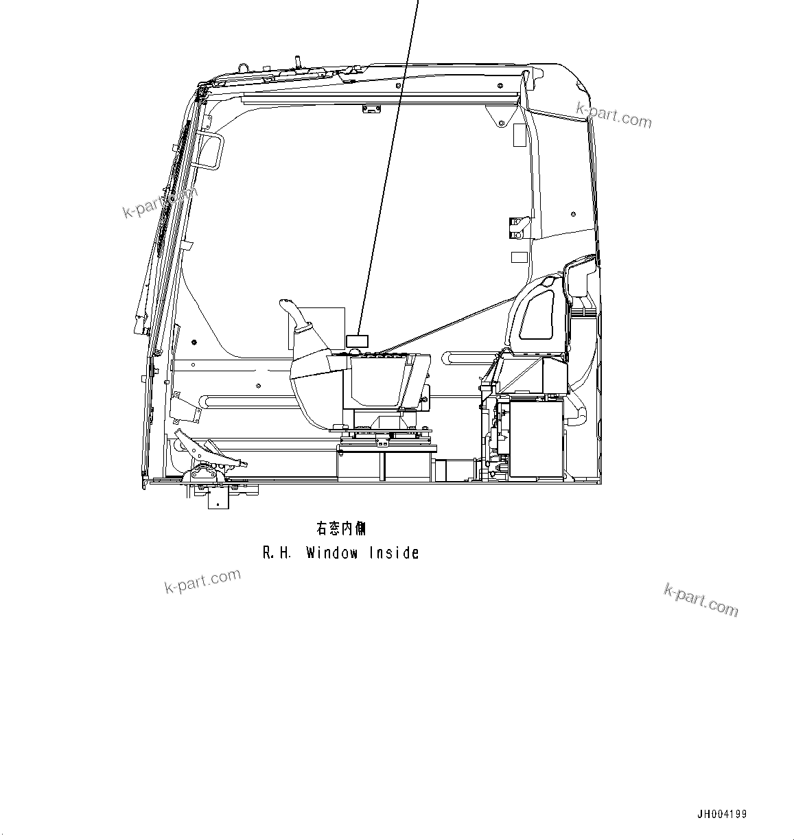 Komatsu parts book diagram for PC200-8M0 / PC200LC-8M0 S/N B50001 AND UP: KOMTRAX PLATE