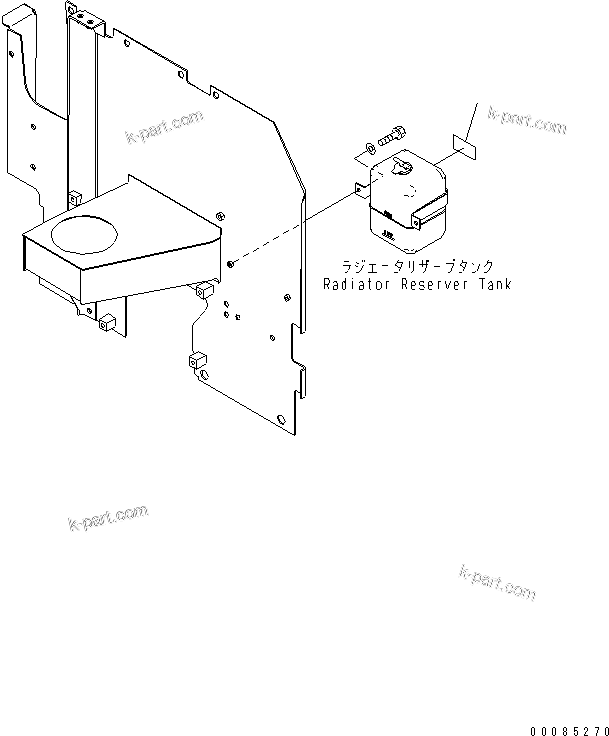 Komatsu parts book diagram for PC200LC-8E0 S/N 1001-UP: COOLANT DECAL (ENGLISH)