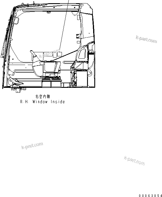 Komatsu parts book diagram for PC200LC-8E0 S/N 1001-UP: PLATE (SWING OR BACKING UP WARNING) (ENGLISH)