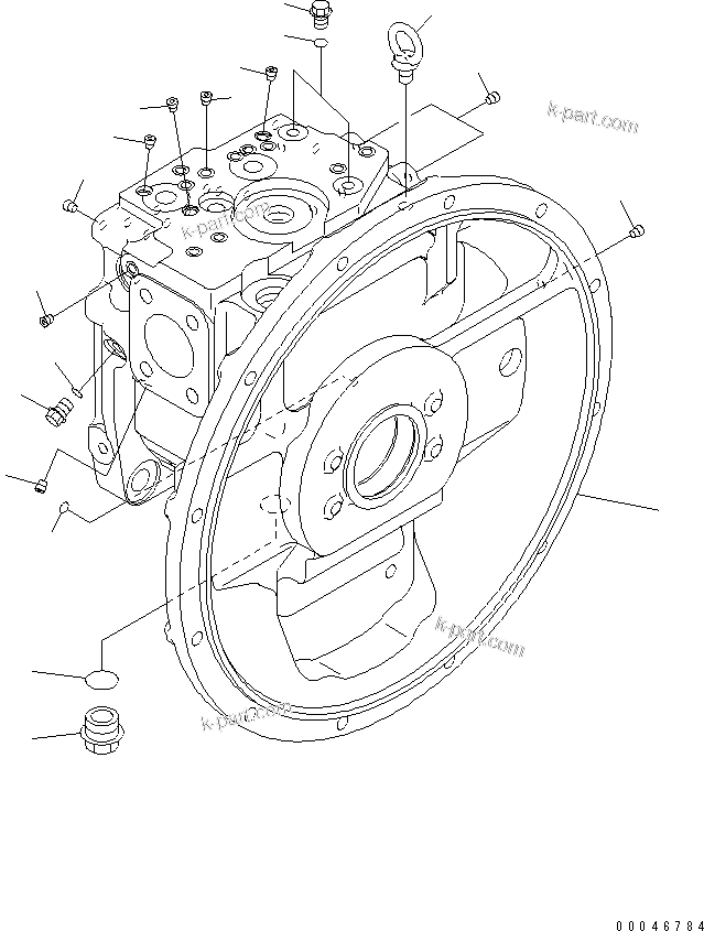 Komatsu parts book diagram for PC200LC-8E0 S/N 1001-UP: MAIN PUMP (1/11)