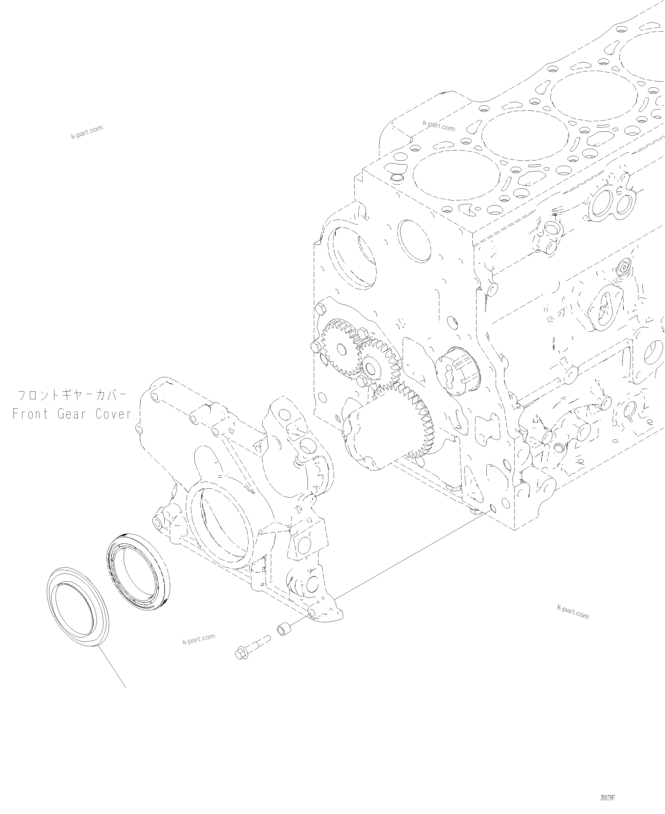 Komatsu parts book diagram for PC240LL-10 SN A20601-UP: ASR00-001001 DUST SEAL