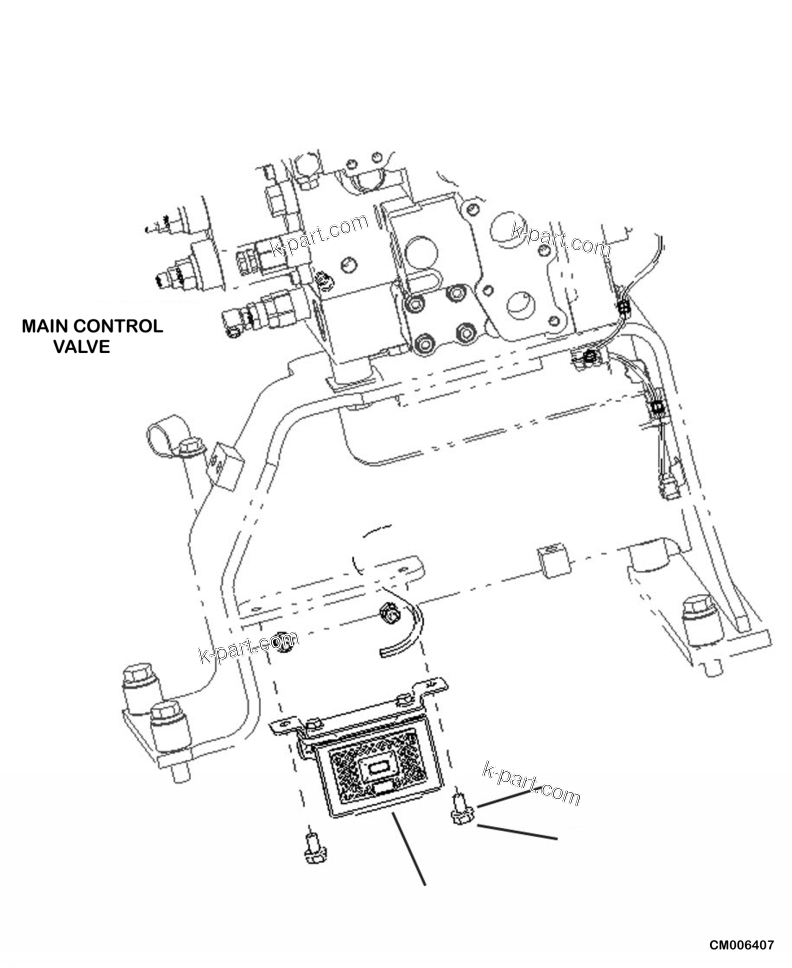 Komatsu parts book diagram for PC240LL-10 SN A20601-UP: E0420-001001 TRAVEL ALARM