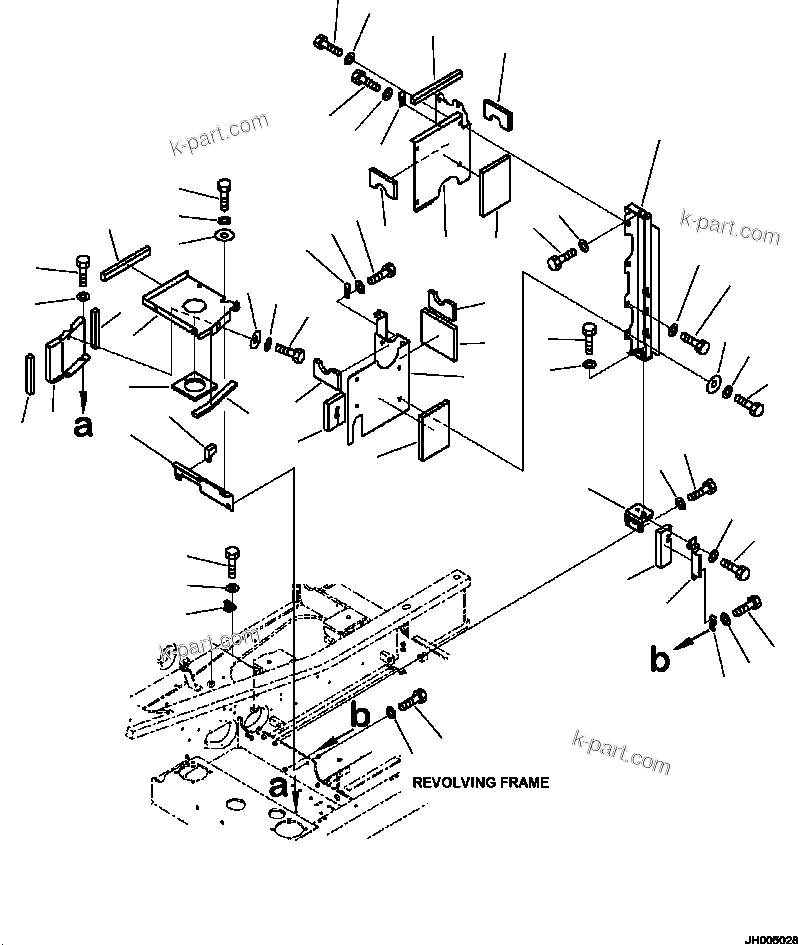 Komatsu parts book diagram for PC240LL-10 SN A20601-UP: M1150-01A0 MACHINE CAB PARTITION (1/2)