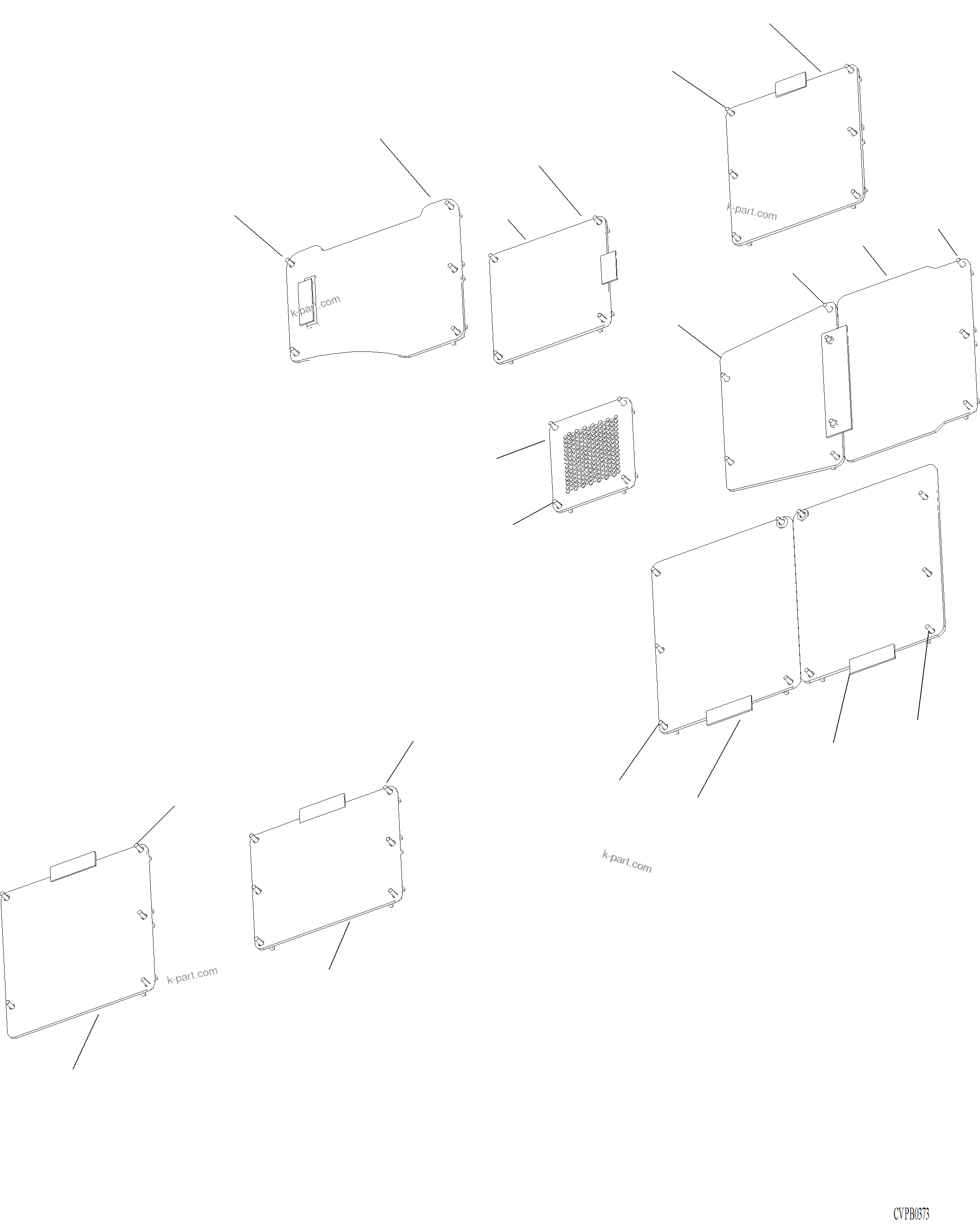 Komatsu parts book diagram for PC240LL-10 SN A20601-UP: M1810-01A0 UNDERCOVER