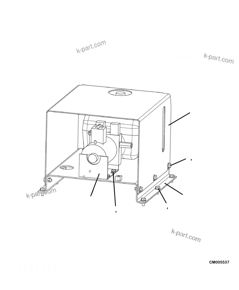 Komatsu parts book diagram for PC240LL-10 SN A20601-UP: M1820-06A0 TILT RISER PUMP AND HARDWARE