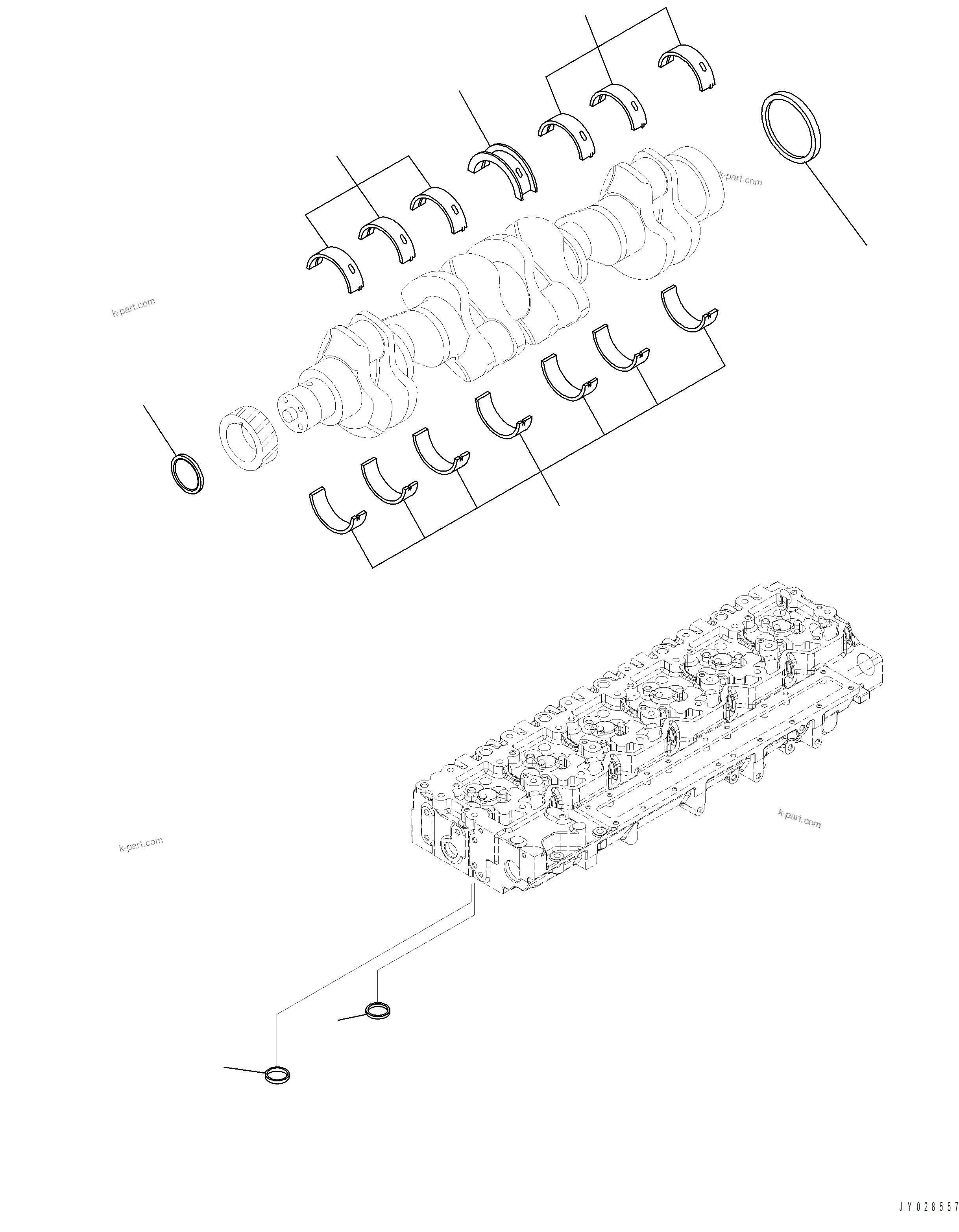 Komatsu parts book diagram for PC390LCI-11 A31001-UP BEPB113400 3.8.2018: A8110-001001 REPAIR SERVICE PARTS